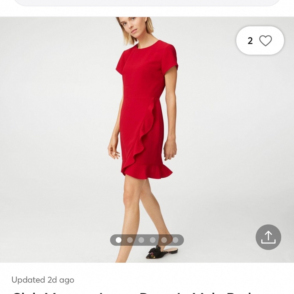 Club Monaco Larna dress in Mela red